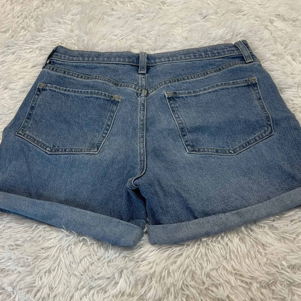 Old Navy HIGH RISE GIRLS SIZE 16 PLUS  Light Blue Jean Shorts with lace on sides